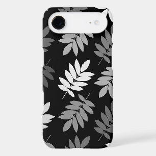 Elder Leaf Lg Pattern Black White Grey