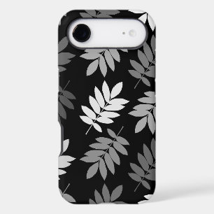 Elder Leaf Lg Pattern Black White Grey