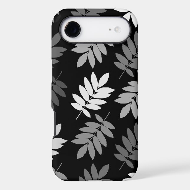 Elder Leaf Lg Pattern Black White Grey (Back)