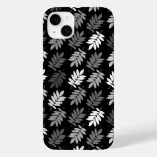 Elder Leaf Pattern Black White Grey Case-Mate iPhone 14 Plus Case