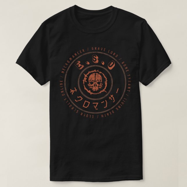 Elder Scrolls Online Necromancer T-Shirt (Design Front)