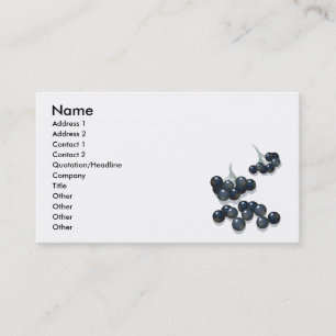 elderberries business card