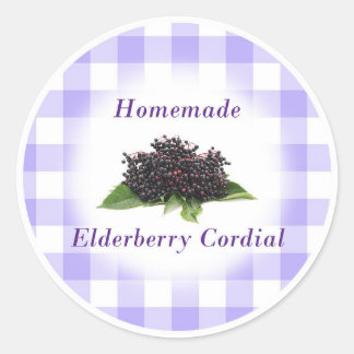 Elderberry cordial label