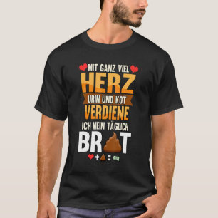 Elderly Care Device With Lots Of Heart, Urine And T-Shirt