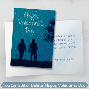 Elderly Couple Anniversary Valentine All Purpose Card