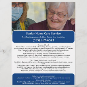 Elderly or Senior Care giver Flyer