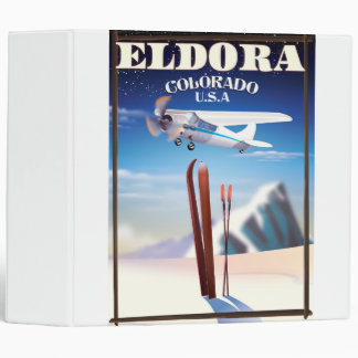 Eldora Colorado travel poster. Binder