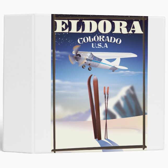 Eldora Colorado travel poster. Binder (Front/Spine)