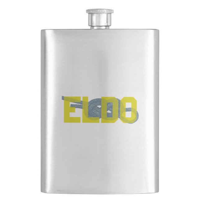 Eldorado Canyon Figure 8 Climbing Hip Flask (Front)