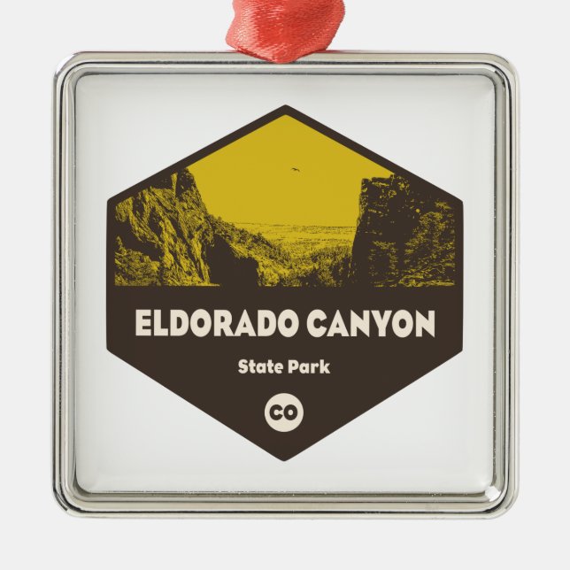 Eldorado Canyon State Park Colorado Metal Ornament (Front)