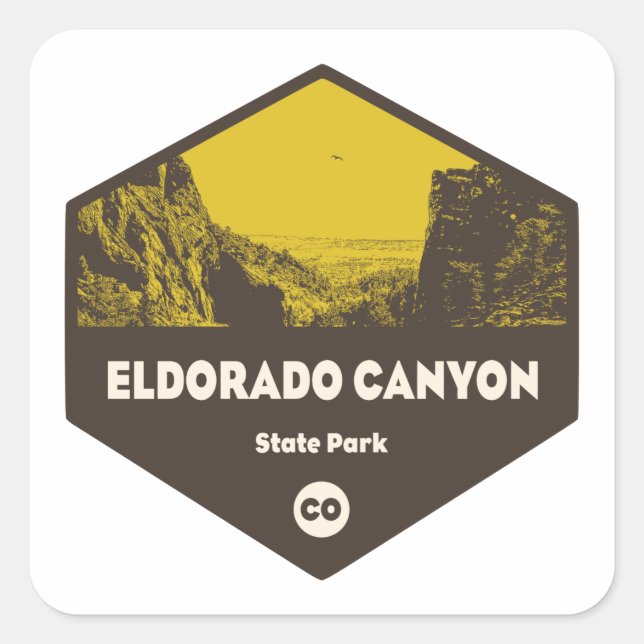 Eldorado Canyon State Park Colorado Square Sticker (Front)