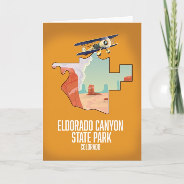 Eldorado Canyon State Park map Card (Front)