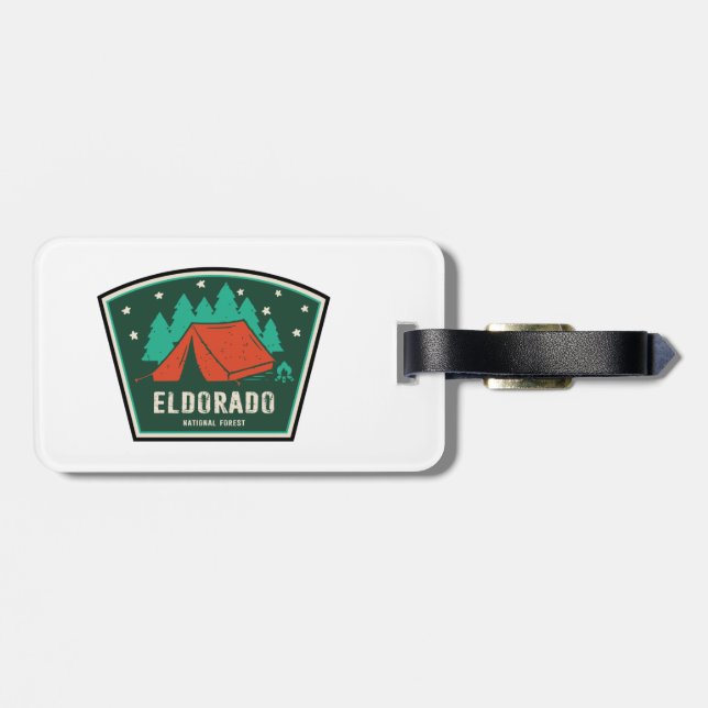 Eldorado National Forest Camping Luggage Tag (Back Horizontal)