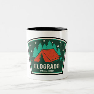 Eldorado National Forest Camping Two-Tone Coffee Mug