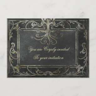 Eldrich Invitation (Gold and Black)