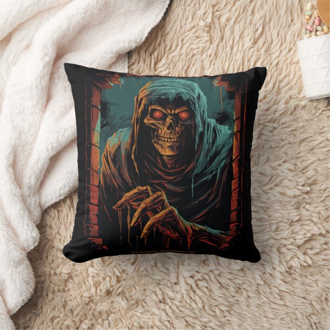 Eldritch Awakening Throw Pillow (Blanket)