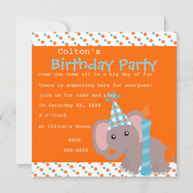 Ele-dots Invitation (Front)
