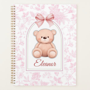 Eleanor   Custom Pink Teddy Bear Nursery Design  Planner