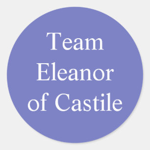 Eleanor of Castile, Queen of England Classic Round Sticker