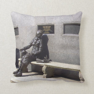 Eleanor Rigby Statue, Liverpool, UK. Throw Pillow