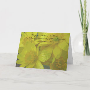 Eleanor Roosevelt Dreams Quote Graduation Card