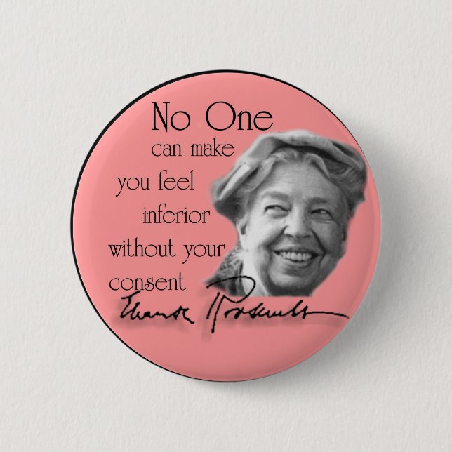Eleanor Roosevelt - First Lady of the World 2 Inch Round Button (Front)