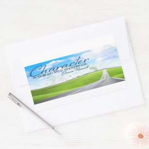 Eleanor Roosevelt Inspirational Quote "Character" Sticker