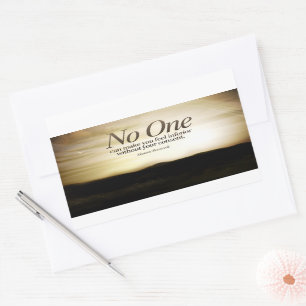 Eleanor Roosevelt Inspirational Quote "No one" Sticker