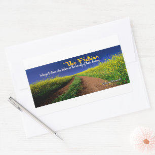 Eleanor Roosevelt Inspirational Quote "The future" Sticker