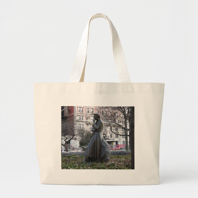 Eleanor Roosevelt Monument Large Tote Bag (Front)