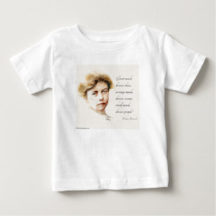 Eleanor Roosevelt Painting & "Great Minds" Quote Baby T-Shirt