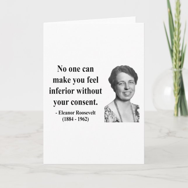 Eleanor Roosevelt Quote 1b Card (Front)