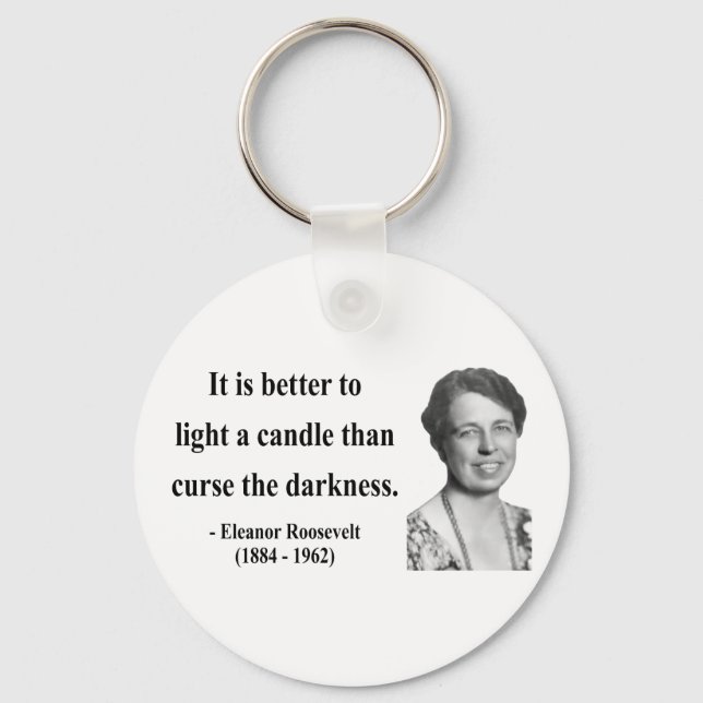 Eleanor Roosevelt Quote 3b Keychain (Front)