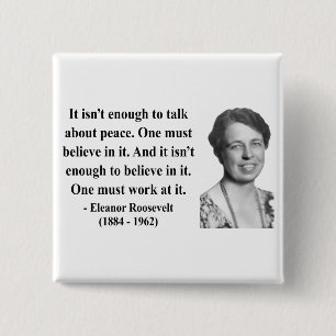 Eleanor Roosevelt Quote 4b 2 Inch Square Button