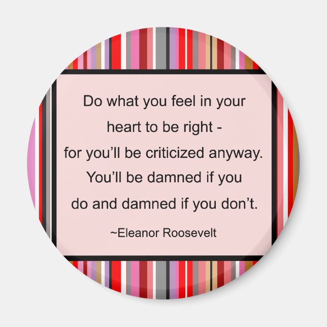 Eleanor Roosevelt Quote Magnet (Front)