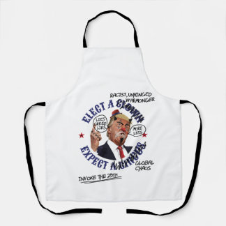 Elect a Clown Expect a Circus: Defaced Anti-Trump Apron