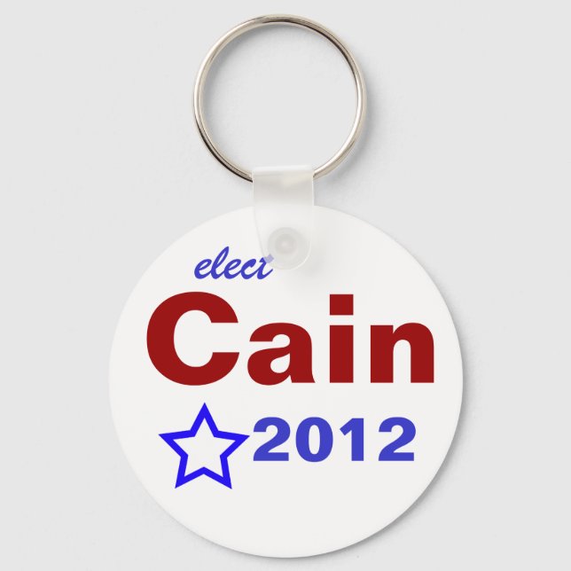 Elect Cain 2012 Keychain (Front)
