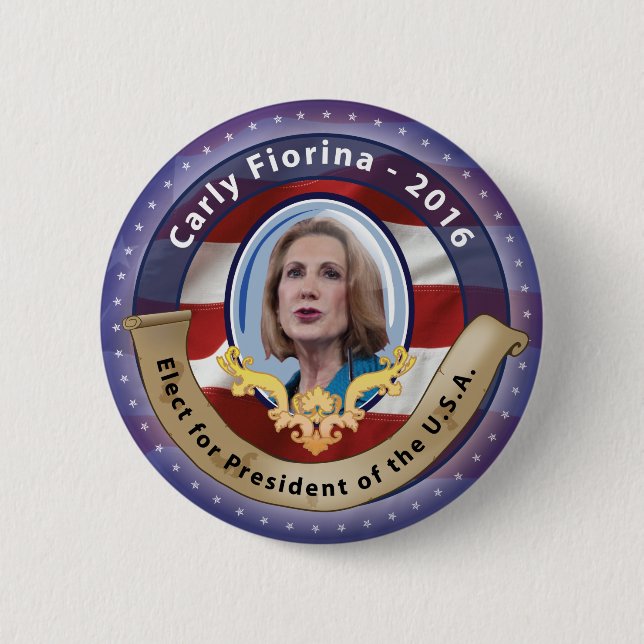 Elect Carly Fiorina for President - 2016 2 Inch Round Button (Front)