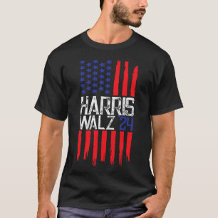 Elect Kamala Harris &amp; Tim Walz 2024 American F T-Shirt