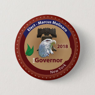 Elect Marcus Molinaro for Governor of New York 2 Inch Round Button