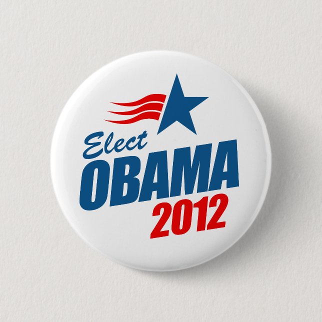 Elect Obama 2012 2 Inch Round Button (Front)
