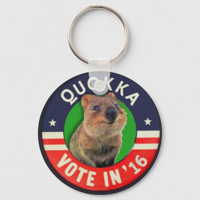 Elect Quokka president in 2016 Keychain (Front)