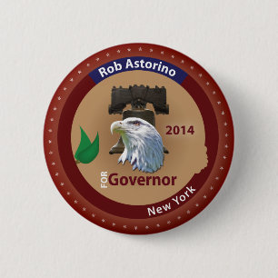 Elect Rob Astorino for Governor of New York 2 Inch Round Button