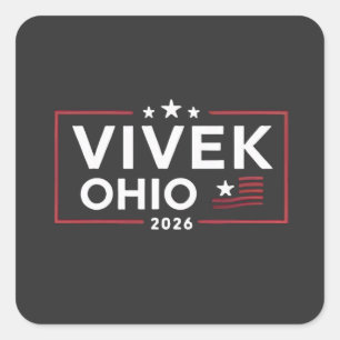 Elect Vivek Ramaswamy for Governor of Ohio 2026 Square Sticker