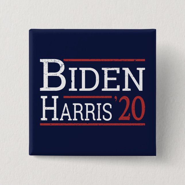 Election 2020 - Biden Harris I 2 Inch Square Button (Front)