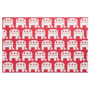 Election 2020 Republican Symbol Elephant Fabric