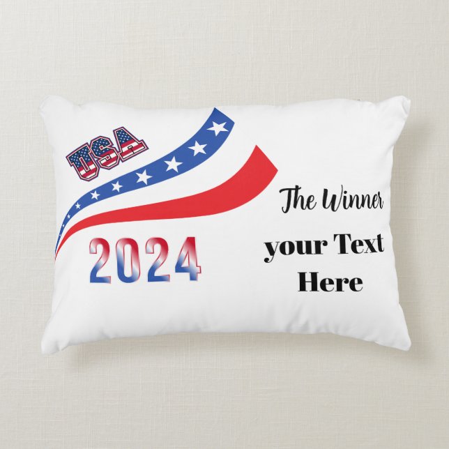Election 2024  accent pillow (Front)