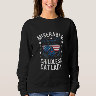 Election 2024 Childless Cat Lady Feminist Voting Sweatshirt