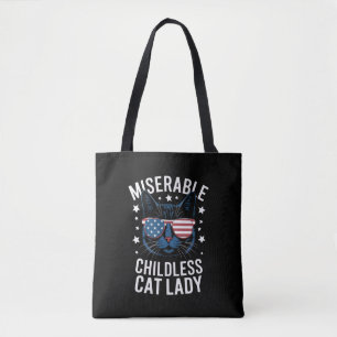 Election 2024 Childless Cat Lady Feminist Voting  Tote Bag