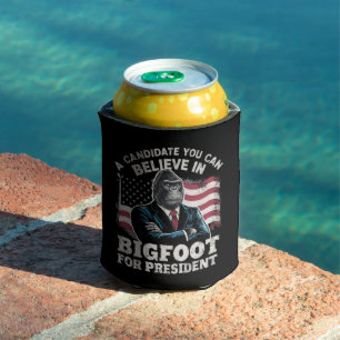 Election 2024 Funny Vote Sasquatch USA Can Cooler